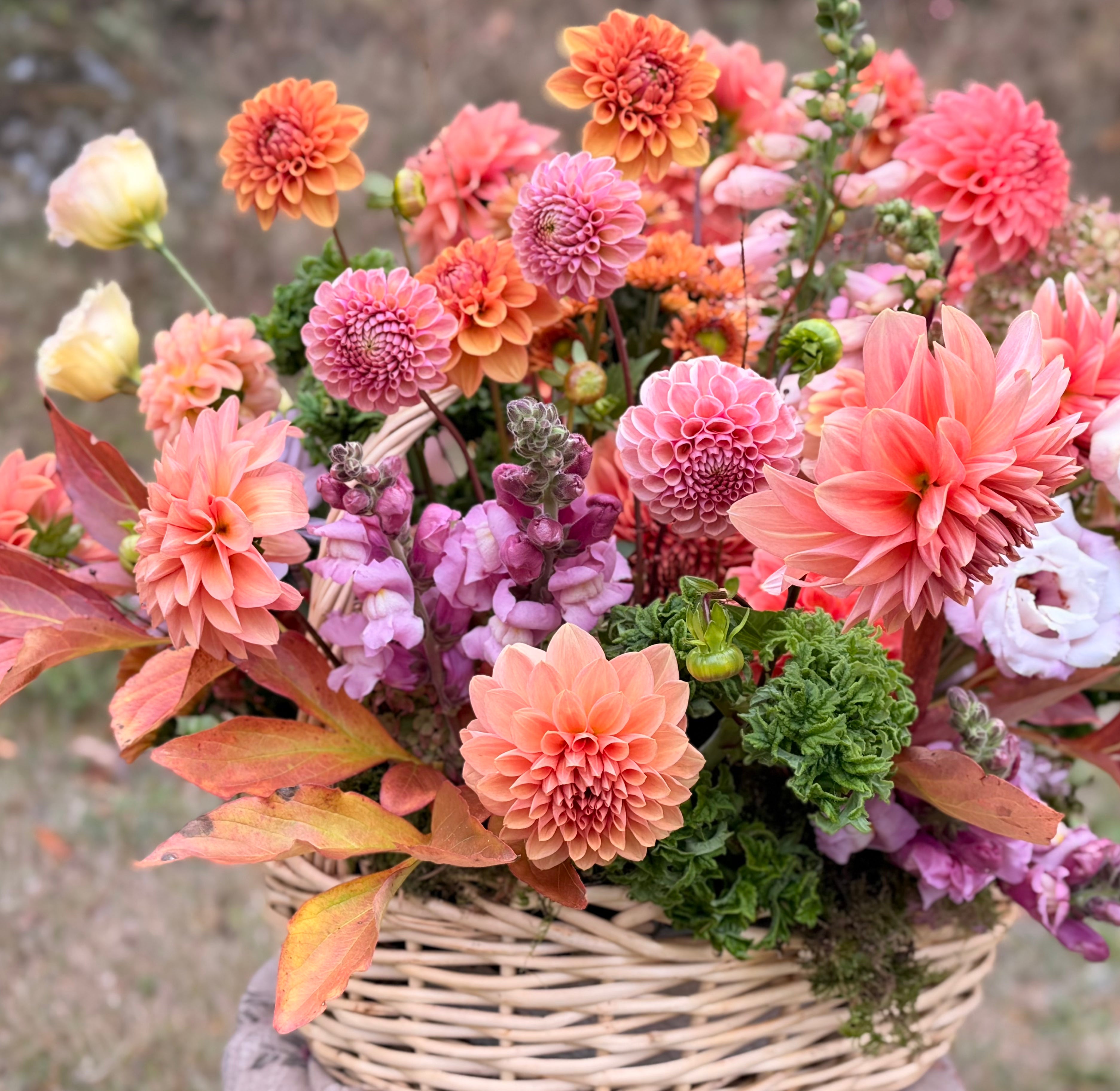 Any Occasion Flower Basket – Petal and Pitchfork