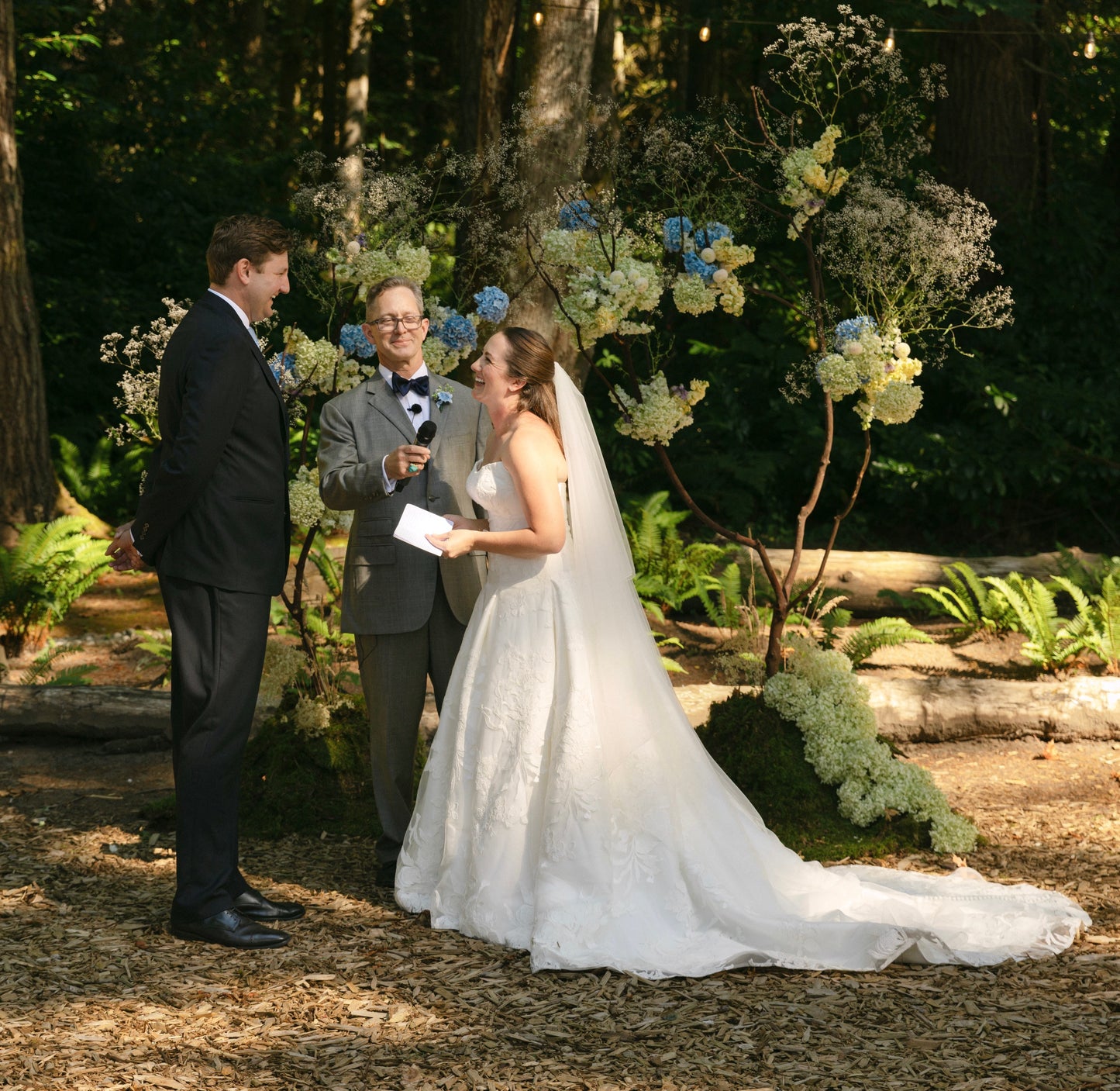 Floral installation at The Manor House on Bainbridge Island.