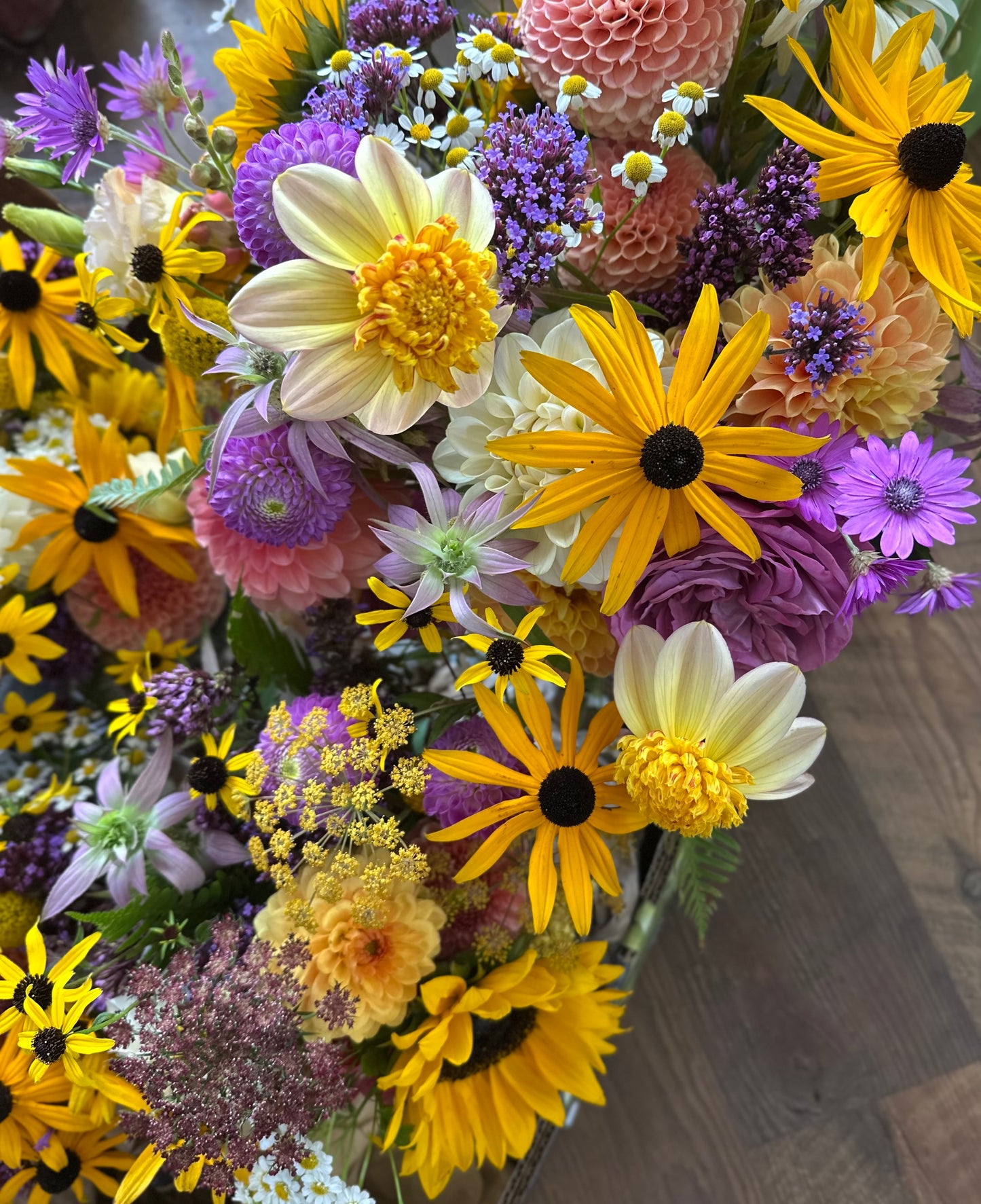 Wildflower wedding bouquet